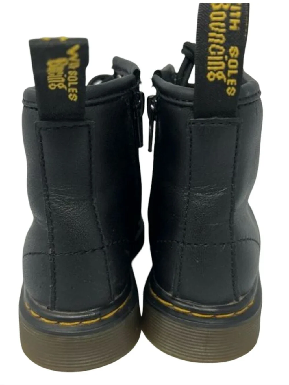 Dr. Martens 1460 T toddler boots in black leather, size 8 US / 7 UK / 24 EU.